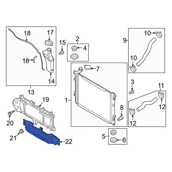 Radiator Support Air Deflector