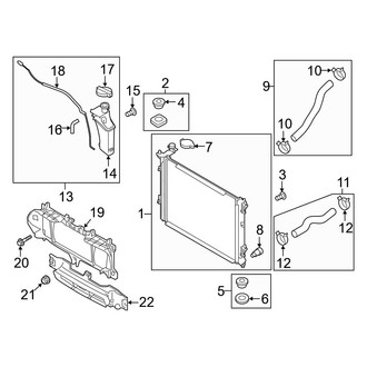 Kia OE - Cooling - Radiator & Components (3.8L)