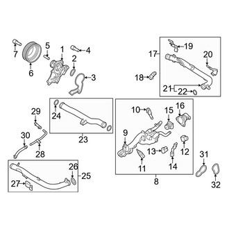 Kia OE - Cooling - Water Pump (V6 Luxury / V6 Premium)