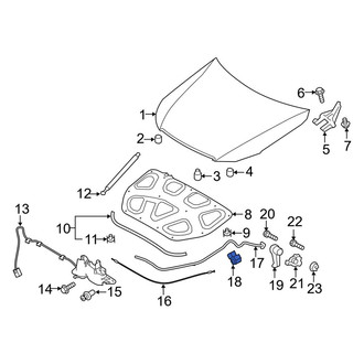 Kia OE - Liftgate Washer Hose Clip