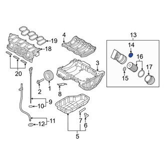 Kia OE - Right Engine Oil Filter Housing Seal