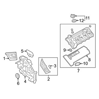Kia OE - Engine - Valve & Timing Covers (5.0L)