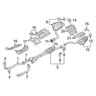 Kia OE - Center Exhaust Muffler Gasket