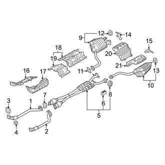 Kia OE - Exhaust System - Exhaust Components (3.8L)