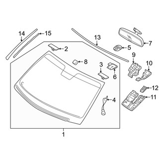 Kia OE - Windshield - Reveal Moldings