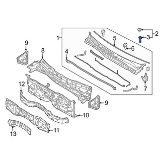 Kia OE - Cowl Cover Clip
