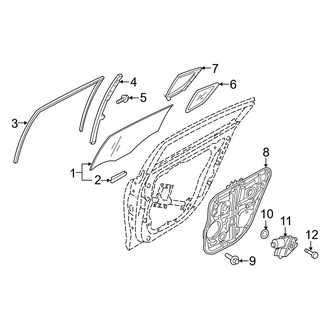 Kia OE - Rear Door - Glass & Hardware