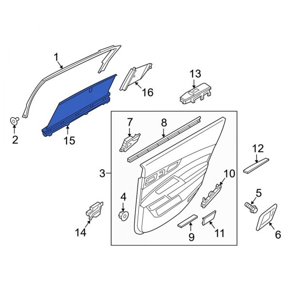 Door Glass Sunshade