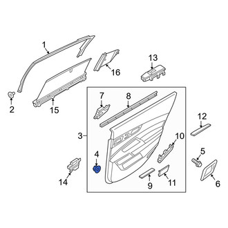 Kia OE - Door Interior Trim Panel Retainer