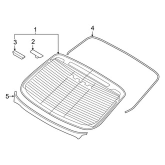 Kia OE - Back Glass - Glass