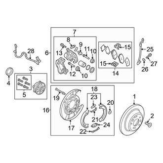 Kia OE - Rear Suspension - Brake Components