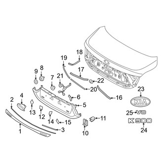 Kia OE - Trunk Lid - Exterior Trim