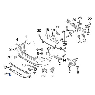 Kia OE - Bumper Cover Screw