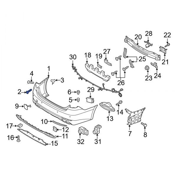 Bumper Cover Screw