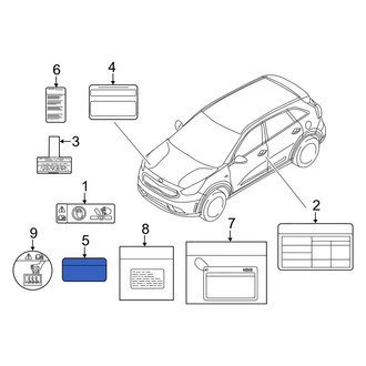 Kia OE - A/C System Information Label