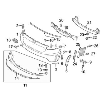 Kia OE - Front Bumper & Grille - Bumper & Components (EX / FE / LX / Touring / Touring Launch Edition)