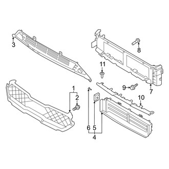 Kia OE - Front Bumper & Grille - Grille & Components (LX / Plug-In Hybrid EX / Plug-In Hybrid EX Premium / Plug-In Hybrid LXS / Touring)