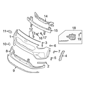 Kia OE - Front Bumper & Grille - Bumper & Components (EX / EX Premium)