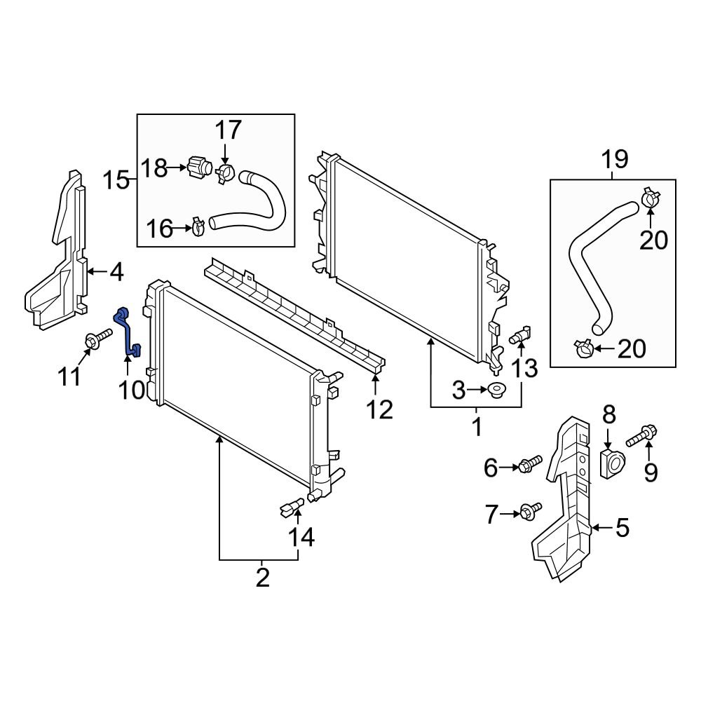 Kia OE 97761G2000 Drive Motor Inverter Coolant Line
