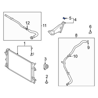 Kia OE - Radiator Support Air Duct Rivet