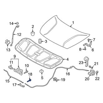Kia OE - Front Bumper Cover Support Rail Screw
