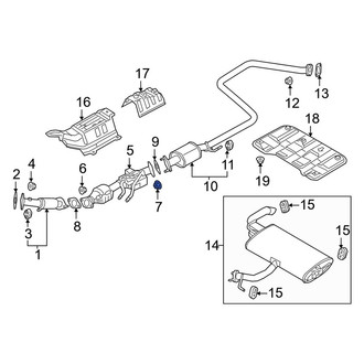 Kia OE - Center Exhaust Flange Nut