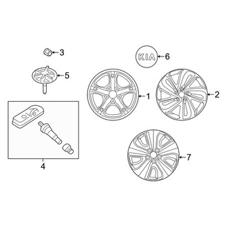 Kia OE - Wheels (EX Premium / LX / LXS / LXS Special Edition / Plug-In Hybrid EX / Plug-In Hybrid EX Premium / Plug-In Hybrid LXS / Touring Special Edition)