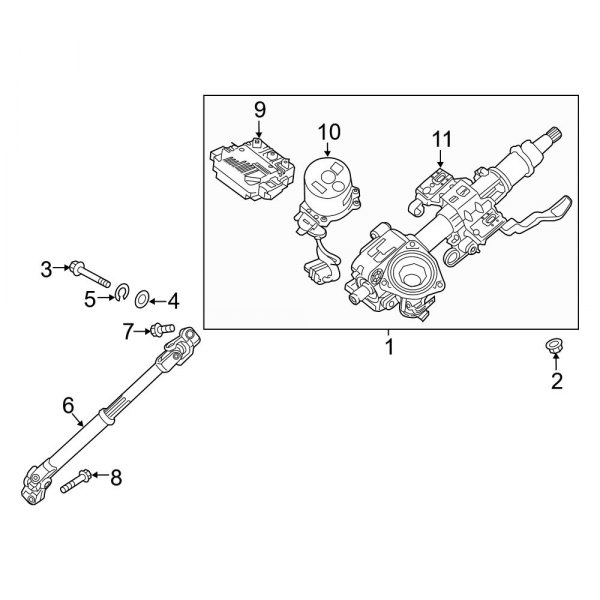 Kia OE 56310G5520 Steering Column