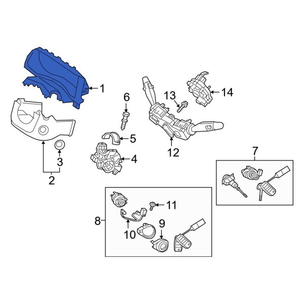 Kia OE 84852G5000WK Lower Steering Column Cover