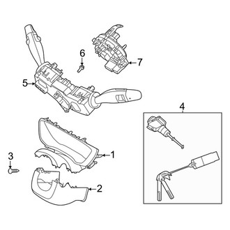 Kia OE - Steering Column - Shroud, Switches & Levers (EX / EX Premium)