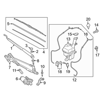 Kia OE - Windshield - Wiper & Washer Components
