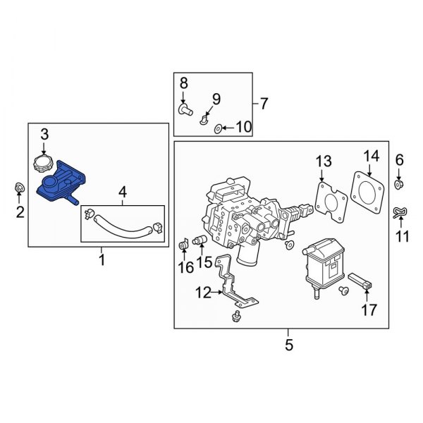 Brake Master Cylinder Reservoir