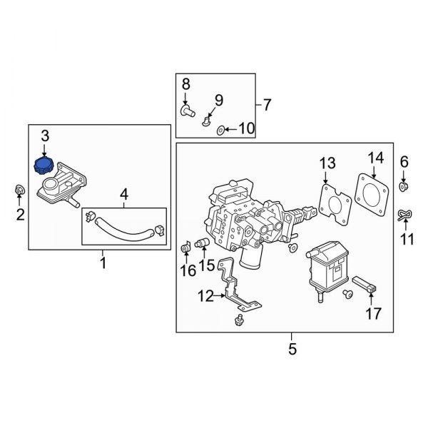 Brake Master Cylinder Reservoir Cap