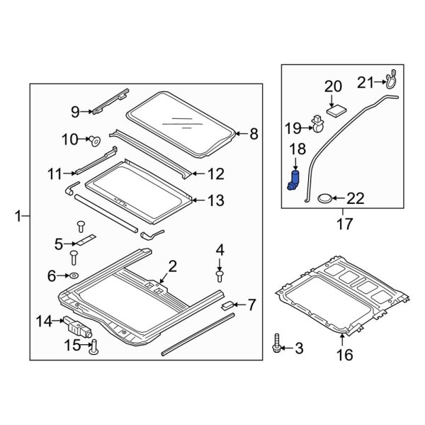 Sunroof Drain Hose Adapter