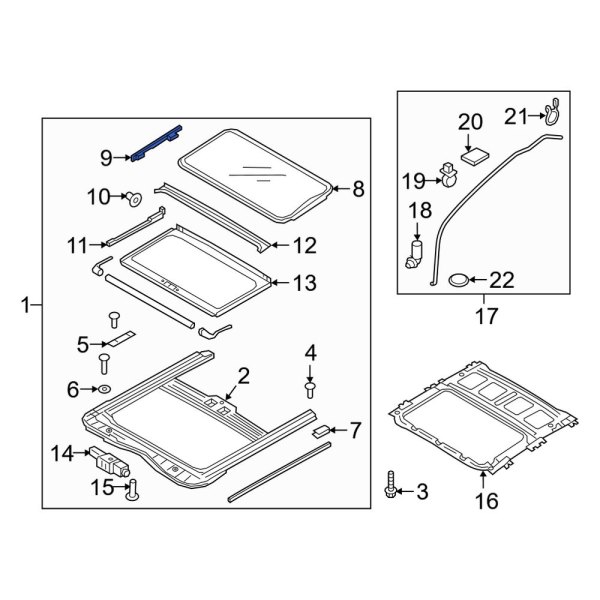 Sunroof Guide Jaw