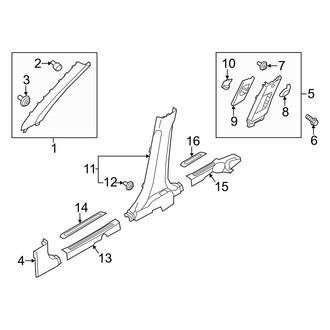 Kia OE - Pillars, Rocker & Floor - Interior Trim