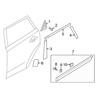 Kia OE - Rear Door - Exterior Trim