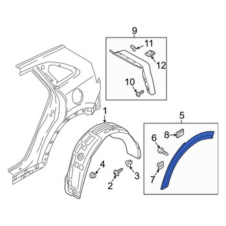 Kia OE - Rear Left Wheel Arch Molding