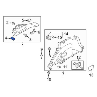 Kia OE - Quarter Panel Trim Panel Clip