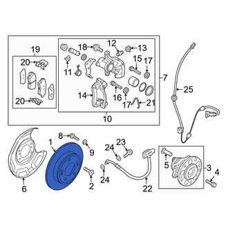 Kia OE - Rear Disc Brake Rotor