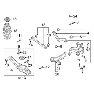 Kia OE - Rear Suspension - Suspension Components (EX / EX Premium)