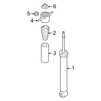 Kia OE - Rear Suspension - Shocks & Components (EX / FE / LX / Touring / Touring Launch Edition)