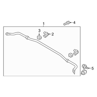Kia OE - Rear Suspension - Stabilizer Bar & Components (EX / EX Premium)