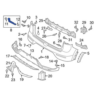 Kia OE - Rear Right Bumper Cover Bracket