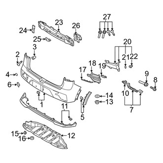 Kia OE - Rear Bumper - Bumper & Components (EX / EX Premium)