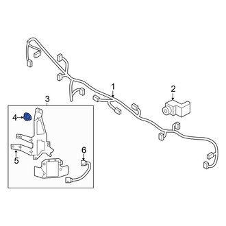 Kia OE - Blind Spot Detection System Warning Sensor Nut