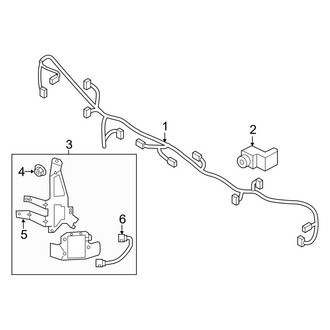 Kia OE - Rear Bumper - Electrical Components (EX / EX Premium)
