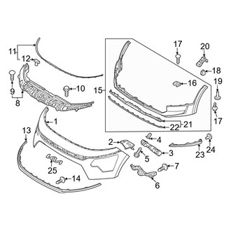 Kia OE - Front Bumper & Grille - Bumper & Components (Bumper Cover & Trim), (EX / EX Touring / LX / Plug-In Hybrid EX / Plug-In Hybrid SX Touring / SX / SX Touring)