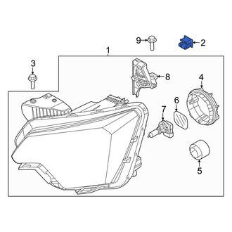Kia OE - Headlight Fastener Clip