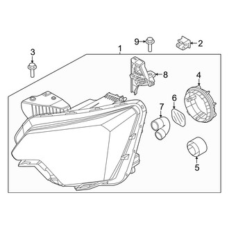 Kia OE - Front Lamps - Headlamp Components (LED)